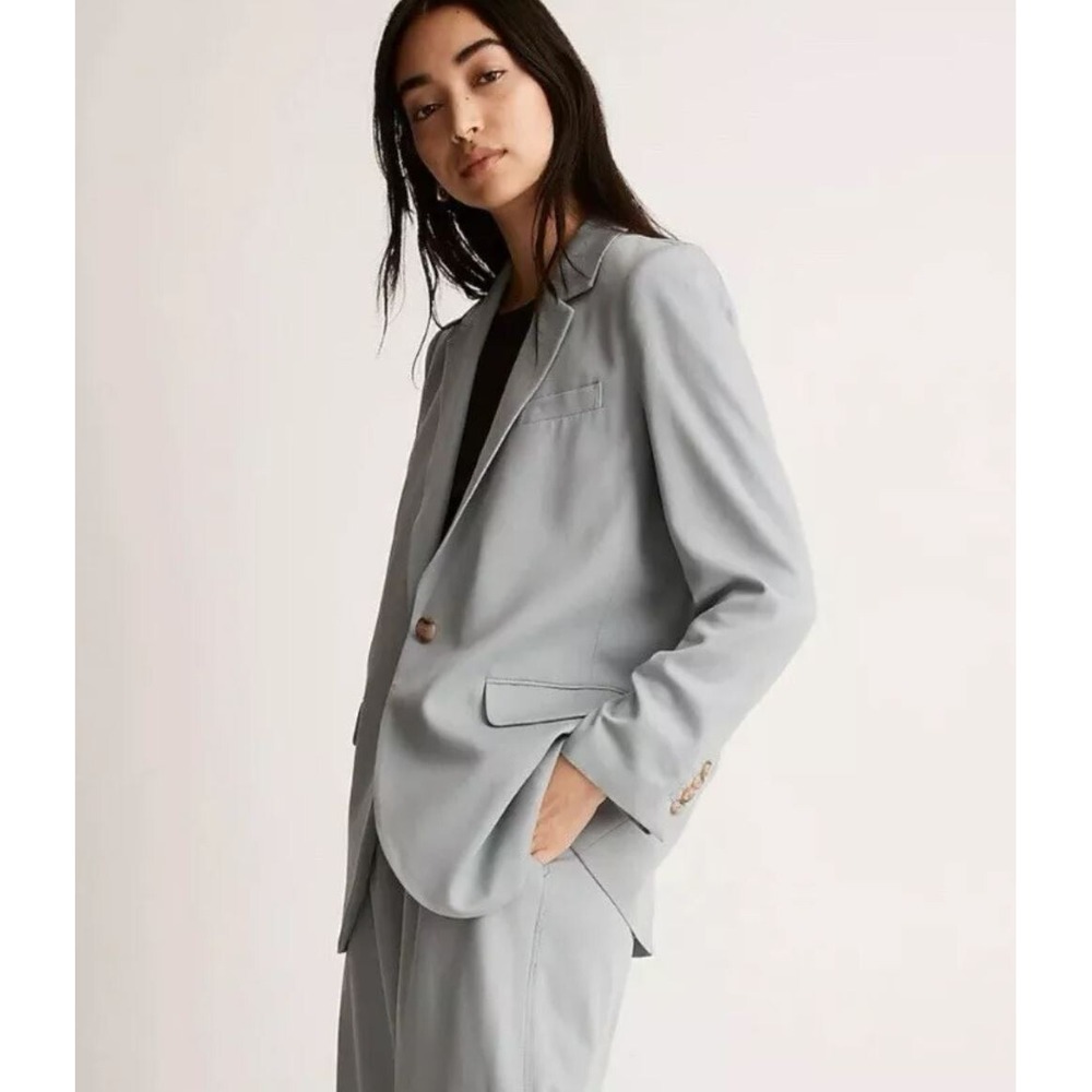 Madewell Overcast Larsen Blazer Jacket Blue NJ732 XXS New